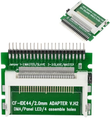 TICFOX Compact Flash CF-minneskort 44-stifts IDE hårddiskadapter för bärbar dator HDD/SSD, CF till 2,5 tums IDE-adapter, kompatibel med Linux & Wince Systems