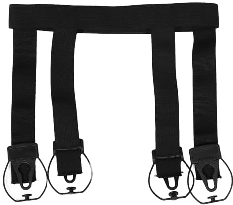 Happyyami Deportivo, Cinturón para Calcetines de Hockey sobre Hielo para Adultos, con Cierre de Clip, Talla XL, Banda Elástica en La Cintura para Sujetar Los Calcetines de Hockey, Accesorios de