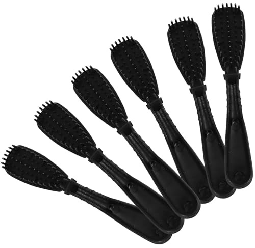 MOLUCKFU Set 6 Pennelli per Colorare i Chioma Riutilizzabili in Plastica, Spazzole per Tintura Professionali per Salone e Uso Domestico, senza Sporcare