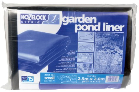 HOZELOCK - Pond Liner Size XS (2.5m x 2m) : Ideal for Small Ponds and Koi Pools, Robust and Durable Liner [3460T0155], Gelb