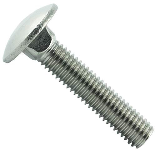 Eisenwaren2000 | Tornillos de cabeza redonda plana con cuello cuadrado M6 x 60 mm (30 unidades) - Tornillos de cerradura DIN 603 - ISO 8677 tornillos de cabeza redonda plana - tornillos de rosca -