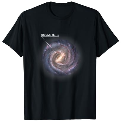 « You Are Here » galaxie astronomie voie lactée espace T-Shirt