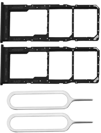 Create idea 2pcs Dual SIM Card Slot Tray Holder Micro SD Card Holder Dual SIM Card Slot Tray Stand with SIM Pin Compatible with Samsung Galaxy A13 5G, Black