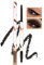Prreal Eyeliner Pencil, Highly Pigmented Eyeliner with Ultra-Fine Tip, Waterproof Gel Creamy Eyeliner Pen with Brush, Smooth & Blendable Longwear Smoky Eye Makeup（02 Black）