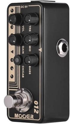 CHOYUE MICRO PREAMP Series 012 US GOLD 100 British Style Digital Preamp Preamplifier Guitar Effect Pedal Dual Channels 3-Band EQ with True Bypass