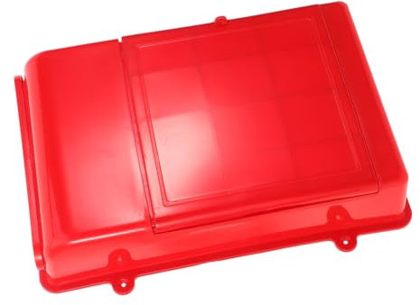 YARNOW Outdoor Letter Box Wall-mount Mailboxes Plastic Vintage Post Box Red No Lock