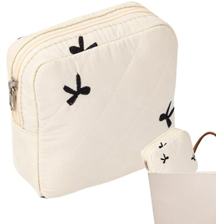 Sac de rangement - Fermeture éclair portable - Étui élégant - Organiseur de sac menstruel - Porte- , accessoire de soins féminins pour portefeuille, kit d'hygiène de voyage - Compact
