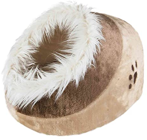 Trixie 36282 Kuschelhöhle Minou, 41 × 30 × 50 cm, beige/braun
