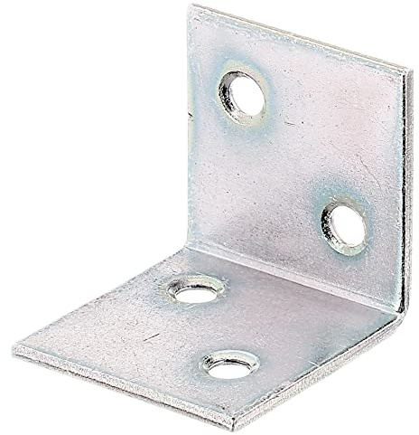 Alberts 332631 Équerre large | galvanisée Sendzimir | 30 x 30 x 30 mm | Set de 25 pièces