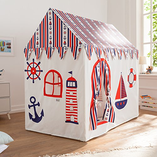 howa XXL Spielhaus Spielzelt Sailor incl. Bodenmatte Baumwolle 8507