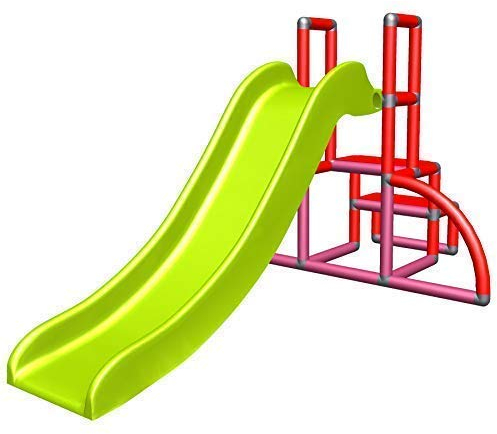 move and stic Kinderrutsche Kinder My First Slide Meine Erste Rutsche Spielzeug Babyrutsche Gartenrutsche Moveandstic (Magenta/rot/Apfelgruen)