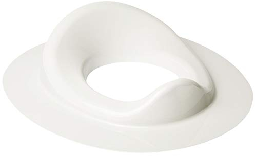 Toilettensitz/Toilettenaufsatz/Sitzverkleinerer - weiß - Bieco - Standardgröße mit Lehne & Pullerschutz - Verkleinerer Toilette - Toilettenauflage - WC to..