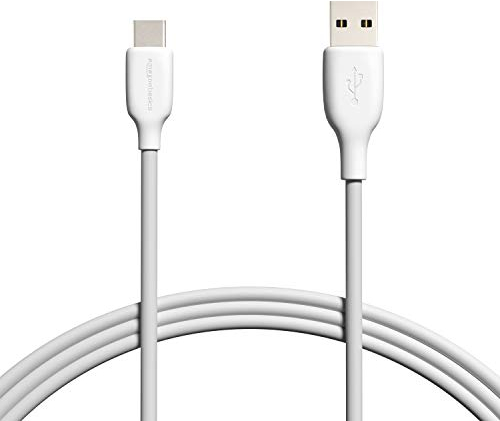 Amazon Basics USB-C-auf-USB-A 2.0 Schnellladekabel für Android-Telefone, 480 Mbit/s Geschwindigkeit, USB-IF-zertifiziert, für Apple iPhone 16/15, iPad, Samsung Galaxy, Tablets, Laptops, 1.8 m, Weiß