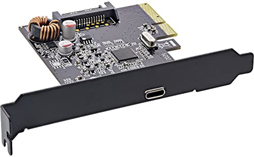 InLine® Schnittstellenkarte, PCIe x4, USB 3.2 Gen.2x2, 1x USB Typ-C, inkl. Low-Profile Slotblech