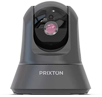 PRIXTON IP1080p - Cámara IP Full HD,Cámara Vigilancia con WiFi. Visión Nocturna para Interior,Hogar,Tienda,Altavoz,Micrófono Integrados,Conexión App móvil con Acceso a 6 usuarios (Reacondicionado)