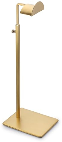 TOLIDA Handtaschenständer aus Metall Gold Handtaschenhalter mit Verstellbarer Höhe Großer D-Kopf-Taschenständer Geldbörsenhalter von Damen Mädchen für Tasche Hüte Brieftasche Requisiten