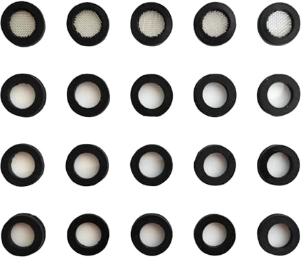 COFEDON 20 Stück Duschkopf Dichtung enthalten 5 O Ring Filternetz Edelstahl Schlauchdichtung Gummi Scheibe für Dusch Brausekopf,Dichtung