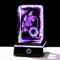 Movdyka Crystal 3D Orchids with Birds Special Flowers Gifts for Women with LED Lights Phalaenopsis Engraved Glass Ornament for Home Birthday Presents for Her
