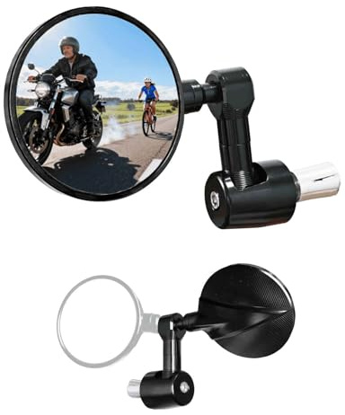 Homieway Cykelspegel, CNC, aluminium, cykel, backspegel, bländfri cykelspegel, motorcykelspegel, cykelspegel för e-cykelstyre (17,5–20 mm)