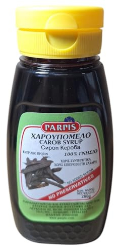 Johannesbrödsirap Naturlig & Ren Cypern Parpis Produkt INGEN Droppstrykning - 1 x 260 g
