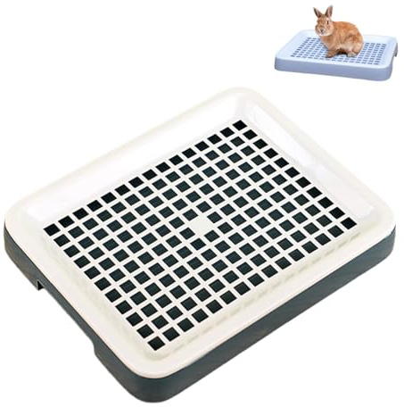 Inodoro para conejos – Bandeja sanitaria para conejos, bandeja compacta para mascotas, solución higiénica para roedores, baño para criaturas pequeñas, para chinchillas, hámsteres, hurones, cerditos