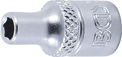 BGS 2474 | Socket, Hexagon | 6.3 mm (1/4) Drive | 4 mm
