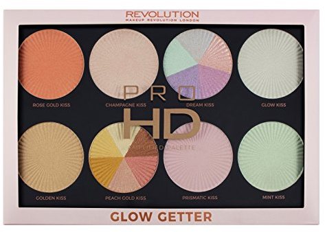 Makeup Revolution - Highlighterpalette - Pro HD Palette Glow Getter