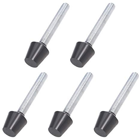 uxcell Toggle Clamp Foot Rubber Head Carbon Steel M8x70mm 5pcs