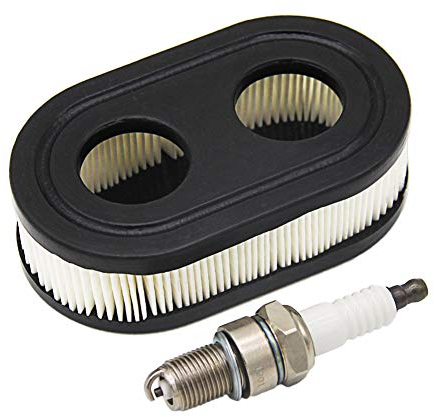 SWNKDG Luftfilter & Zündkerzen für Briggs & Stratton Motoren 550E 550EX Eco-Plus 575EX Series Ersetzt 798339 798452 593260 093000er 09P0000er Motor 4247 5432 5432K Champion N9YC | NGK BP6ES