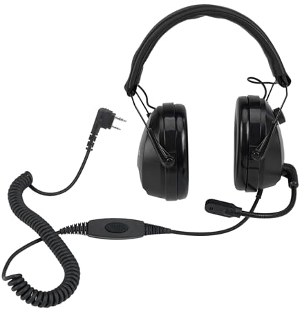 Retevis Auriculares Walkie Talkie con Cancelación De Ruido, Pinganillo De Radio De 2 Vías, Control De Volumen, Auricular De Radio Compatible con Baofeng Uv5R Rt24 Rt27 Rt5R Rt86 (1 Paquete)