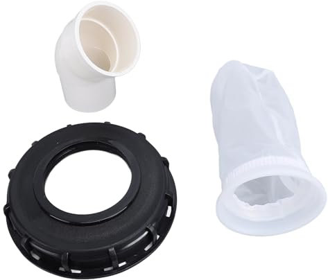 HEEPDD Cubierta de Barril de Tonelada DN150-165 Mm Tapa de Tanque de Agua de Lluvia de Plástico Tapa de Barril de Tonelada Reutilizable con Filtro para la Industria Alimentaria Química