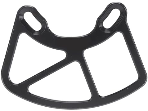 Aluminiumlegering Bash Guard, Kedjeskydd för 22T-46T Kedjeringar, Lämplig för ISCG05 ISCG 03 Mountainbikes (Svart)