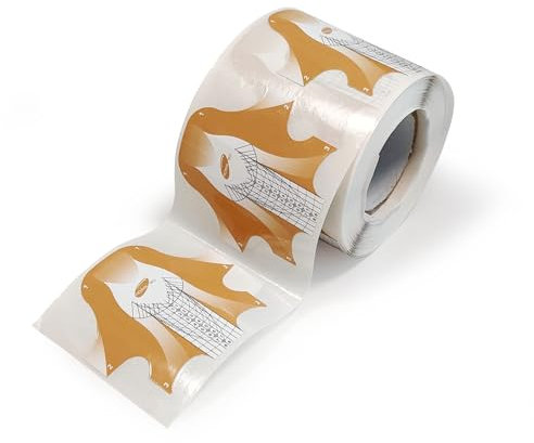 Cartine per Unghie per Allungamento e Riparazione, 200 Pezzi, Rigide e Flessibili, Modello Esclusivo con Ali per Posizionamento Preciso, Ideali per Gel e Ricostruzione Unghie – Usa e Getta