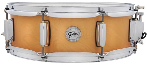 Gretsch Snare Drum – Full Range Birch – storlek 14 x 15 cm – 8-lagers björkpanna – satin klassisk finish natur – 30° vattenkokare – 2,5 mm stålspänndäck – S1-0514-BSC