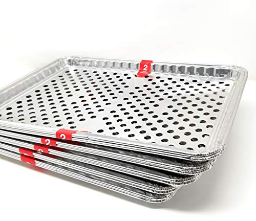 Foil Disposable Grill Topper Trays, 2-ct. Packs - 15 1/2 X 10 3/8 - (5 Packs of 2)