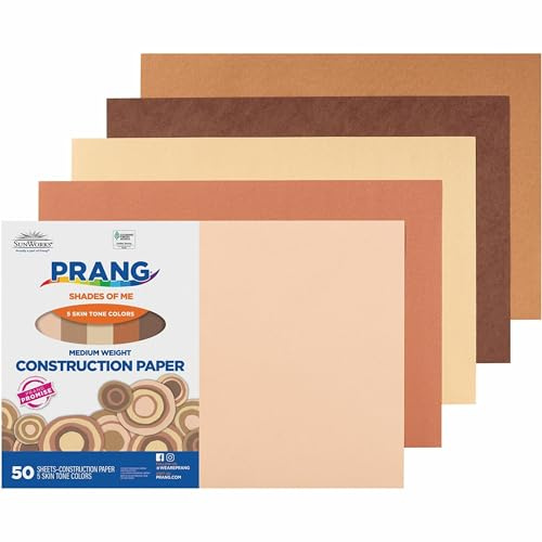 Pacon Prang (Formerly SunWorks) Construction Paper, White, 12 x 18, 50 Sheets