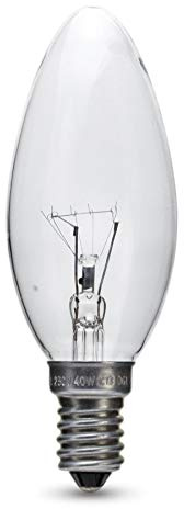 Lot de 10 ampoules halogènes transparentes à petit culot à vis SES E14 28 W = 40 W