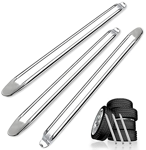 Ricofot Montiereisen, 3 Stücke Montierhebel, 32 x 2 cm Reifenmontierhebel, Wiederverwendbar Reifen Montiereisen, Montiereisen Reifen Geeignet für Motorräder Fahrräder und E Bikes