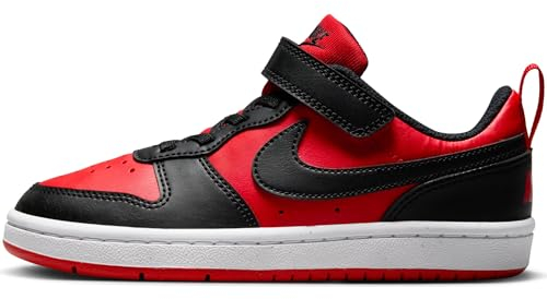 NIKE DV5457-600 Court Borough Low RECRAFT (PS) Hombre University Red/Black-White EU 35