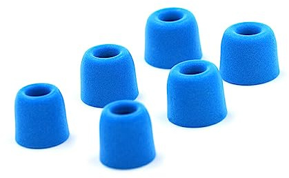kawehiop 3 Paia di Cuscinetti Auricolari per Auricolari KZ Auricolari Antiscivolo con Isolamento Acustico Accessori per la Sostituzione delle Cuffie Rimovibili Portatili, Blu