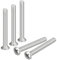 sourcing map M5x60mm Oval Head Phillips Machine Screws, 25pcs 304 Stainless Steel Slightly Raised Countersunk Head Screws