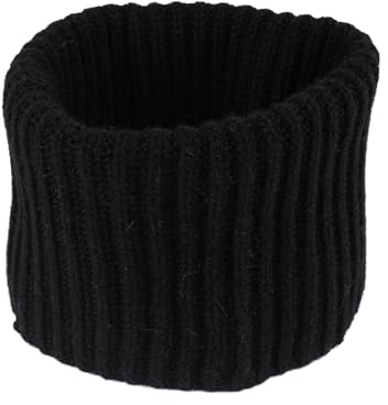 Scaldacollo 100% Cashmere Uomo Donna Sciarpa Invernale (Nero)
