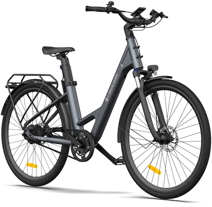 A Dece Oasis ADO e Bike 28 Zoll, E-Bike Air 28 Elektrofahrrad,345,00 Wh Akku, ebike Damen/Herren,Gray