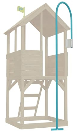 TP Toys Treehouse Wooden Play Tower Fireman's Pole - Pole For Kids Play Equipment Climbing Frame (Pole Only). Minimal Assembly And Fitting, Tower Combined User Weight 50kg - Age 3 Years+