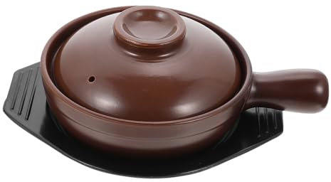 PAMINGONO Ceramic Casserole Dish Lid Cooking Pots Lid Kitchen Ceramic Pot Non-stick Compact Design