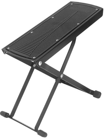 Gitarren-Fußstützenständer, Kunststoff und Metall, 6 Höhenstufen Verstellbar, Verdickte Gitarrenstütze, Tritthocker