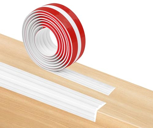 200 cm hörnskydd, självhäftande tjockt anti-kollisionsskum, multifunktionell extra tjock remsa skydd, kantskydd för bordsmöbler (2 cm - vit)
