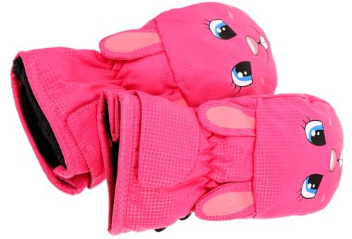 BRIGHTFUFU Kinder-skihandschuhe 1 Paar Fäustlinge Für Kleinkinder Jungen-skifäustlinge Mit Cartoon-Muster Schneehandschuhe Für Kinder Ab 8 Jahren