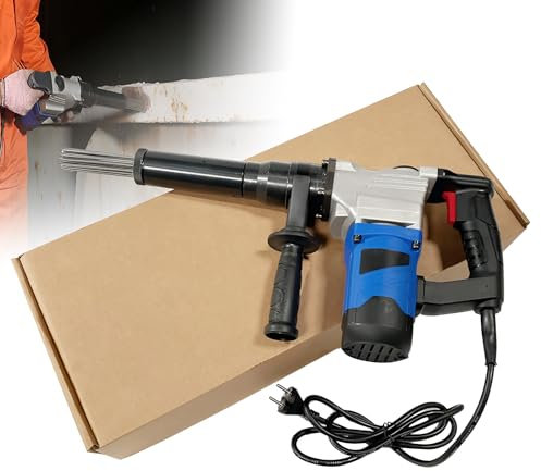 Scrostatore Elettrico ad Aghi Portatile, scrostatore ad Aghi con Impugnatura a Pistola di Livello Industriale, Macchina per la Pulizia della rimozione della ruggine, pulitore per Scorie di Saldatura