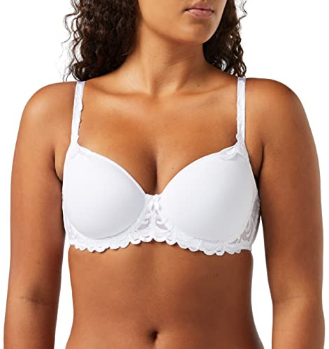 Triumph Damen BH Modern Finesse WP, mit Bügel, Gepolstert, Verstellbare Träger, 80E, Weiß